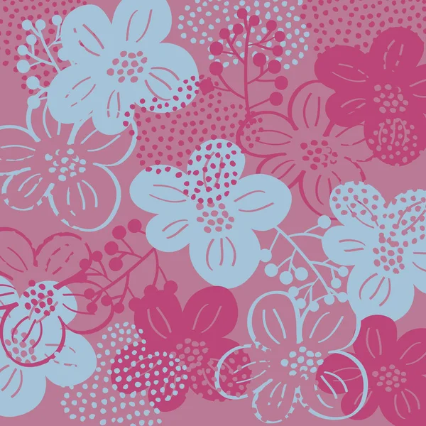 Floral Background Dull Colors — Stok Vektör