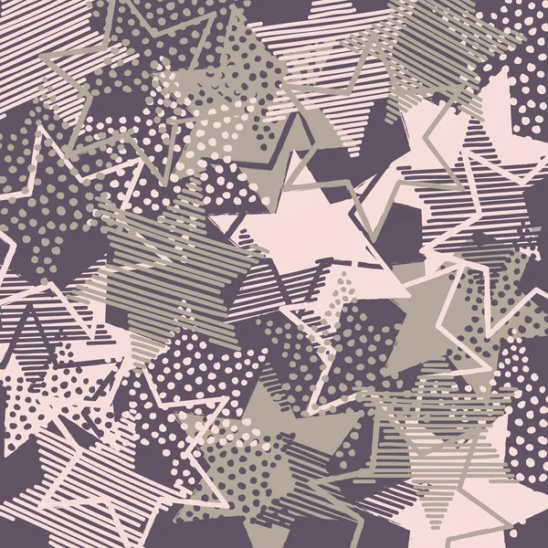 Background Scattered Dull Color Stars — ストックベクタ