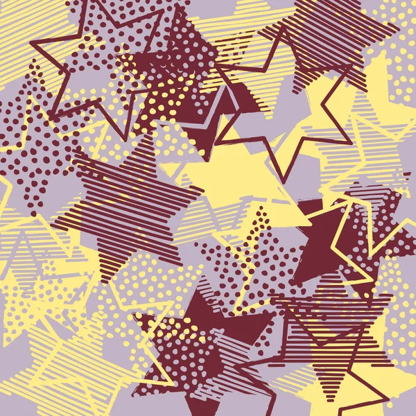Background Scattered Dull Color Stars — Stock vektor