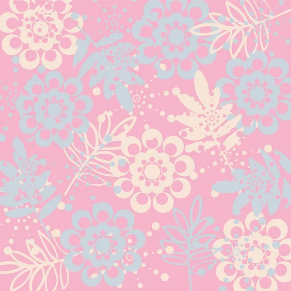Floral Background Dull Colors — Stock Vector