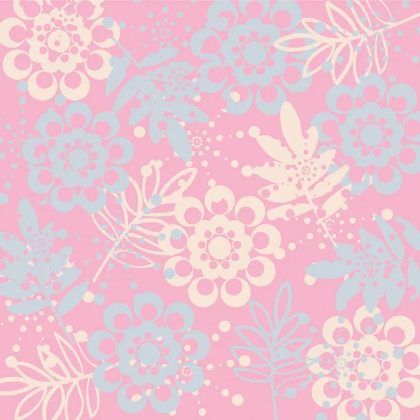 Floral Background Dull Colors Vectorbeelden