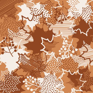 background of autumn color leaves