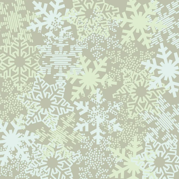 Dull Color Snowflake Illustration Background — Stock Vector