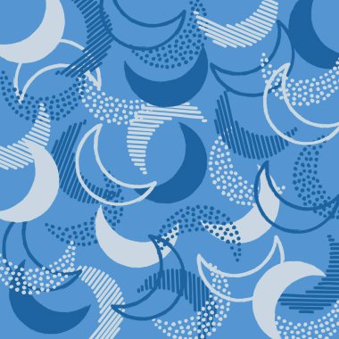 Hilal illüstrasyon modelinin arkaplanı