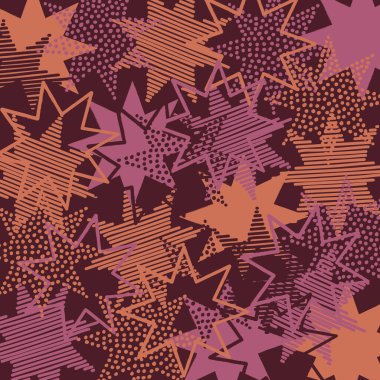 Background with scattered dull color stars