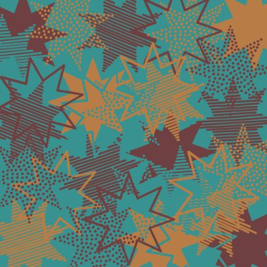 Background with scattered dull color stars