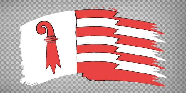 플래그 브러시 스트로크 Jura Waving Flag Jura 사이트 디자인 배경이다 — 스톡 벡터