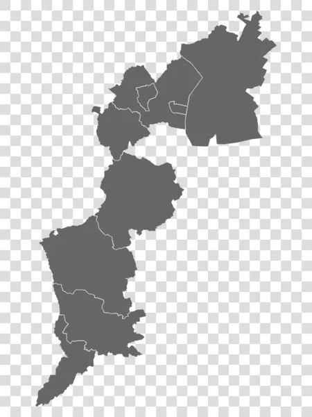 Χάρτης Κράτος Burgenland Της Αυστρίας Διαφανές Φόντο Blank Map Burgenland — Διανυσματικό Αρχείο