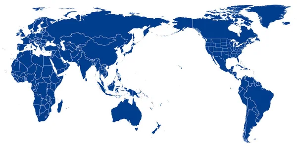 Mapa Del Mundo Vector Gris Mapa Del Mundo Similar Vector — Vector de stock