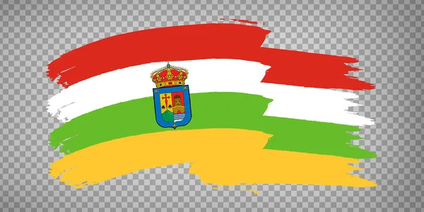 Flag Rioja Brush Strokes Flag Autonomous Community Rioja Transparent Background —  Vetores de Stock