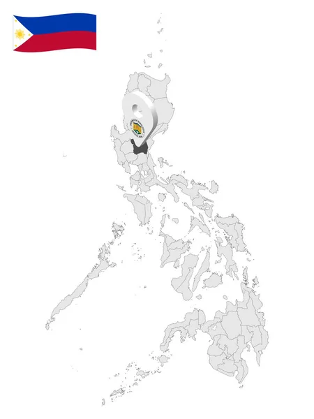 Plats Provins Nueva Ecija Karta Filippinerna Platsskylt Nueva Ecija Kvalitetskarta — Stock vektor