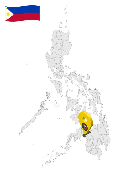 Провінція Ланао Дель Норте Карті Філіппін Знак Розташування Провінції Ланао — стоковий вектор