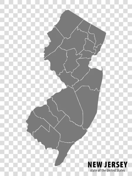 뉴저지주 지도는 배경을 가지고 여러분의 사이트 디자인 뉴저지의 지도입니다 Eps10 — 스톡 벡터