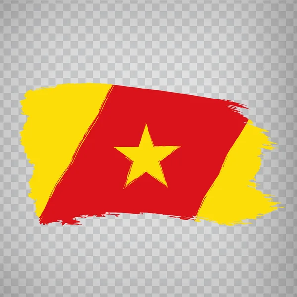 Vlajka Amhara Region Tahy Štětcem Waving Flag Amhara Region Etiopie — Stockový vektor
