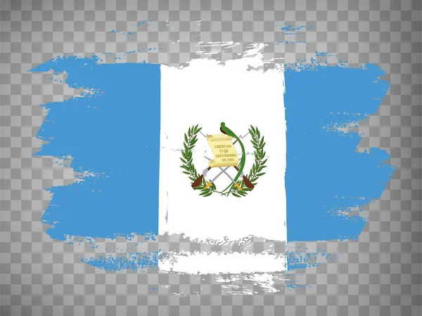 Flag Guatemala Brush Stroke Background Flag Republic Guatemala Tranparent Backrgound — Stok Vektör