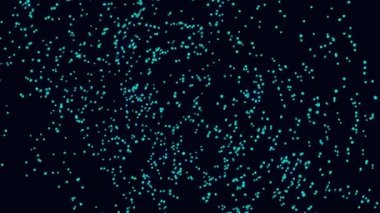 Abstract digital particle wave and light abstract background. Animation of  technology background. 4K.  Video