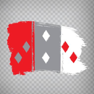 Cocle Eyaleti fırça darbeleri bayrağı. Panama 'nın Flag Cocle Eyaleti web sitesi tasarımı, uygulaması, UI için şeffaf arka plan üzerinde. EPS10.