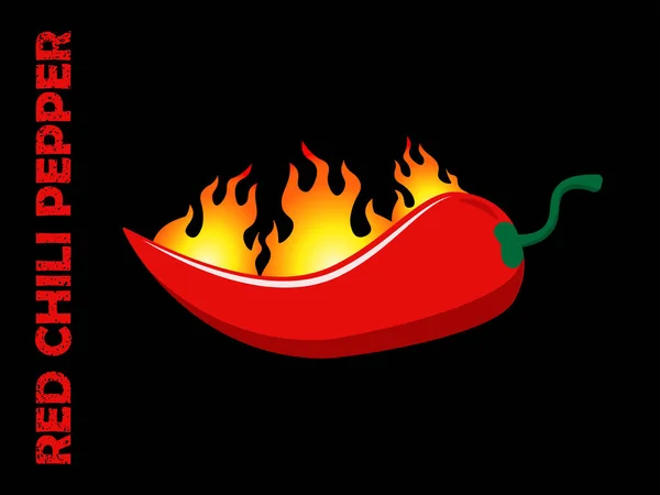 Logo Fire Hot Chili Desain Konsep Vektor Desain Logo Spicy - Stok Vektor