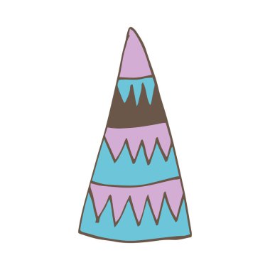 Vektör Noel ağacı. Dekoratif Noel ağacı.