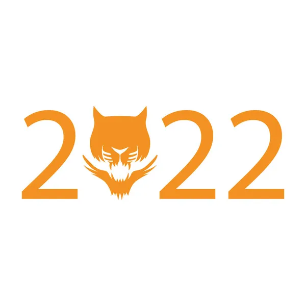 Vector tiger 2022. Year of the tiger 2022. — Stock Vector