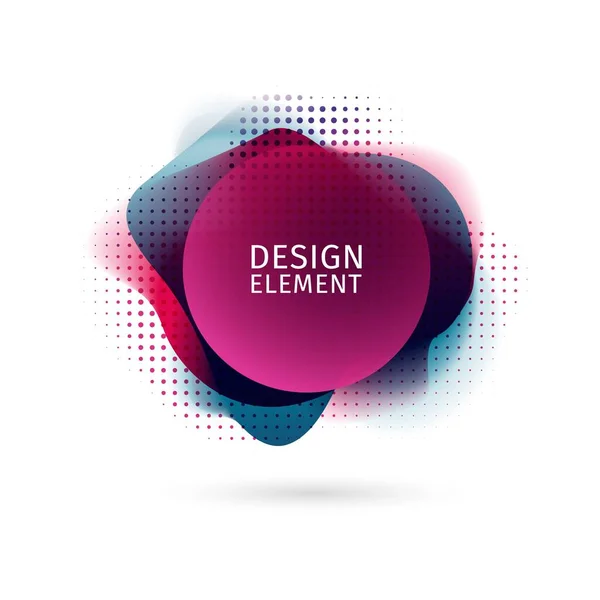 Set of abstract modern graphic elements. Dynamical colored forms and line. Gradient abstract banners with flowing liquid shapes. Template for the design of a logo, flyer or presentation. Vector. — Stock Vector