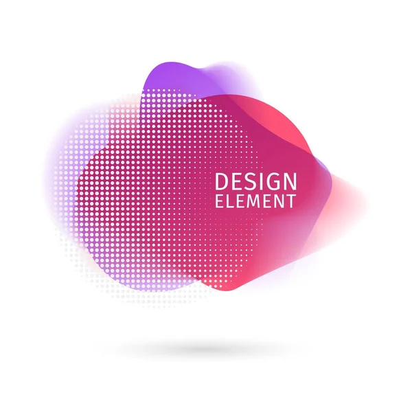 Set of abstract modern graphic elements. Dynamical colored forms and line. Gradient abstract banners with flowing liquid shapes. Template for the design of a logo, flyer or presentation. Vector. — Stock Vector