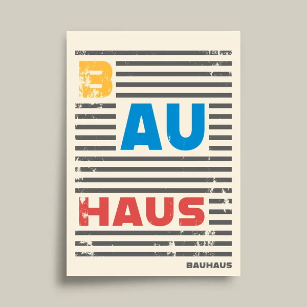 Bauhaus minimal design for flyer, poster, brochure cover, background, ταπετσαρία, τυπογραφία ή άλλα προϊόντα εκτύπωσης. Εικονογράφηση διανύσματος — Διανυσματικό Αρχείο