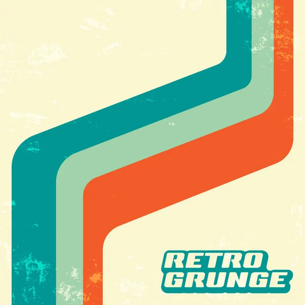 Fond de texture grunge rétro avec des rayures de couleur vintage. Illustration vectorielle — Image vectorielle