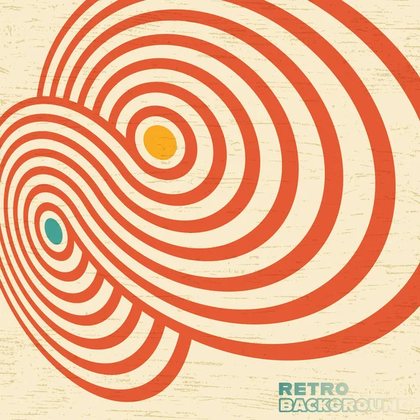 Retro Grunge Textur Hintergrund mit Vintage Farbstreifen. Vektorillustration Stockillustration