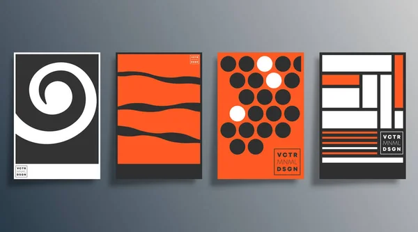 Abstract Minimal Design Flyers Posters Brochure Covers Background Wallpaper Typography lizenzfreie Stockvektoren