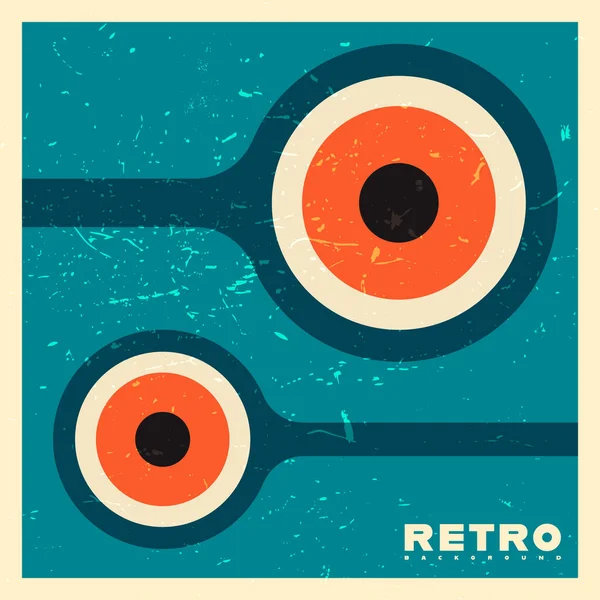 Retro Grunge Texture Background Vintage Minimal Design Vector Illustration — Stock Vector