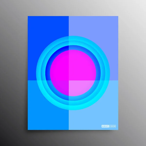 Abstrakt Geometrisk Design För Affischer Flygblad Broschyröverdrag Eller Andra Tryckprodukter — Stock vektor