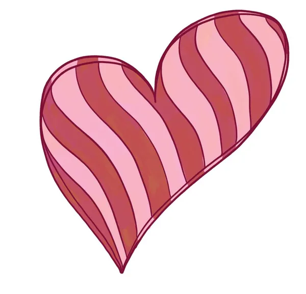 비대칭적 줄무늬 핑크와 — 스톡 사진