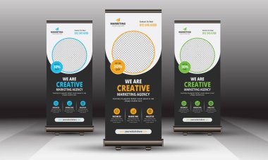 Şirket Sancak İmzalama Şablonu Ofis, Reklam ve Çok Amaçlı Kullanım için Minimum Tasarım