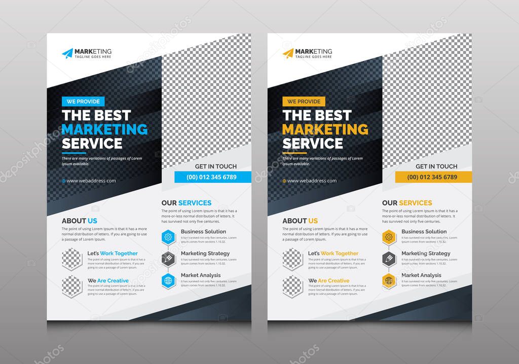 Creative Unique Customize and Editable Corporate Business Booklet Flyer Leaflet Template Vector Design Layout for Office, Company, Marketing, and Multipurpose Use