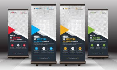 Kurumsal İşletme Kapağı Standee Şablonu, Modern X Banner İmza Eşsiz Ticari ve Çok Amaçlı Kullanım Tasarımı