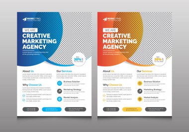 Kurumsal Flyer Şablonu, Yaratıcı İş Broşürü Pazarlama, Reklam, Terfi İçin Broşür