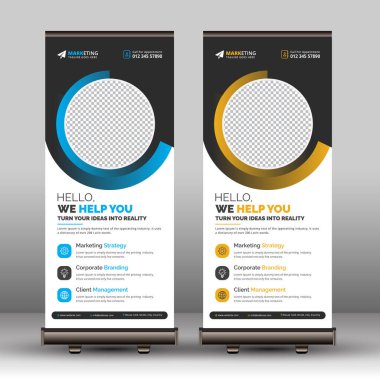 Standee Standee Roll Sancak Şablonu, Modern Çek X Banner Yaratıcı Ticari Kullanım İçin Eşsiz Tasarım