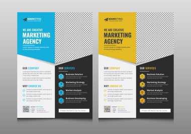 Modern Kurumsal Broşür Kapak Şablonu Tasarım Modeli, Yaratıcı Eşsiz Broşür Broşürü Örneği