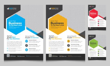 Modern Corporate Business Flyer Leaflet Template Design, Abstract Flyer Brochure Cover Vector Design, Annual Report, Business Proposal, Promotion, Advertise, Publication Layout
