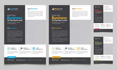 Modern Corporate Business Flyer Leaflet Template Design, Abstract Flyer Brochure Cover Vector Design, Annual Report, Business Proposal, Promotion, Advertise, Publication Layout