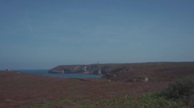 Cap Frehel, Brittany, Fransa üzerine panoramik görüş. 