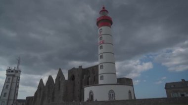 Phare de Saint Mathieu, Plougonvelin, Finistere, Brittany, Fransa.
