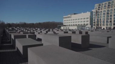 Berlin. Almanya. Soykırım anıtı, Avrupa 'da öldürülen Yahudilerin anıtı. Soykırım Anıtı
