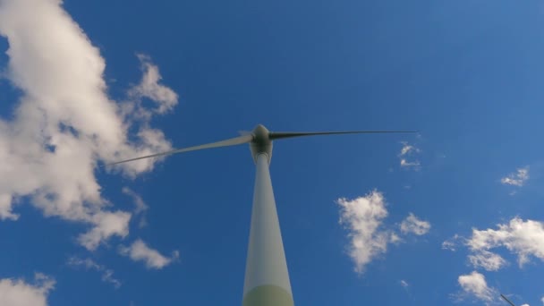 Ekologiczne Źródło Energii Zamek Frottmaninger Berg Turbina Frottmaninger Mullberg Wiatr — Wideo stockowe