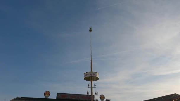 September 2022 Munich Germany Oktoberfest Amusement Park Oktoberfest Sunny Weather — Stock Video