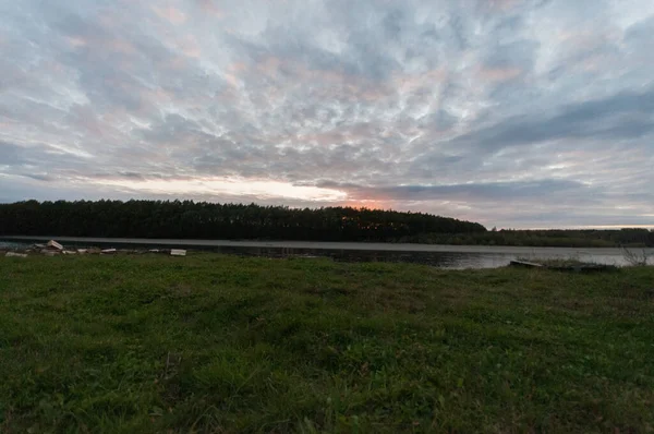 Sunset Calm River — Stock Photo, Image