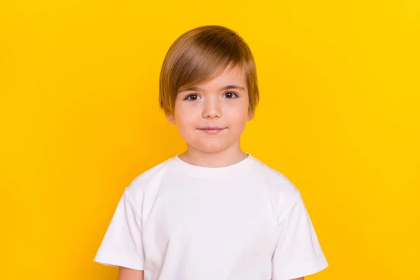 Portrait Attractive Cheery Pre Teen Boy Nerd Wearing White Shirt — Photo