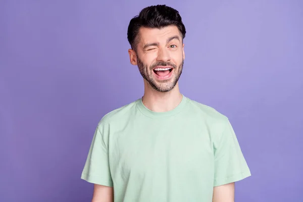 Foto Bel Ragazzo Cool Vestito Abito Qualità Alla Moda Ammiccante — Foto Stock