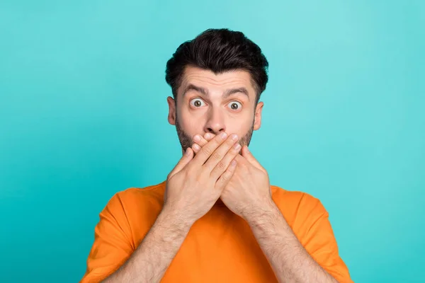 Primeros Planos Foto Joven Atractivo Divertido Cara Hombre Estudiante Usar — Foto de Stock